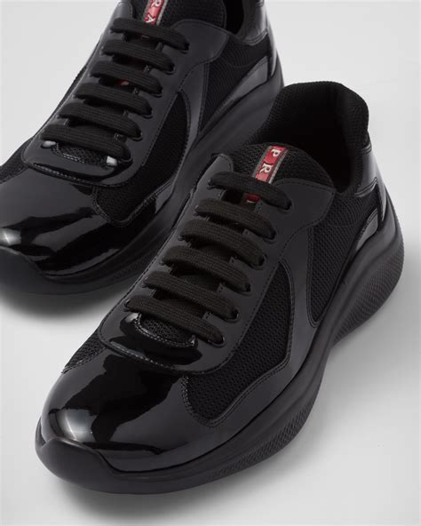 prada black robot sneakers|black Prada sneakers men.